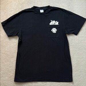 Ripndip Graphic White Cat Pocket Black T-Shirt